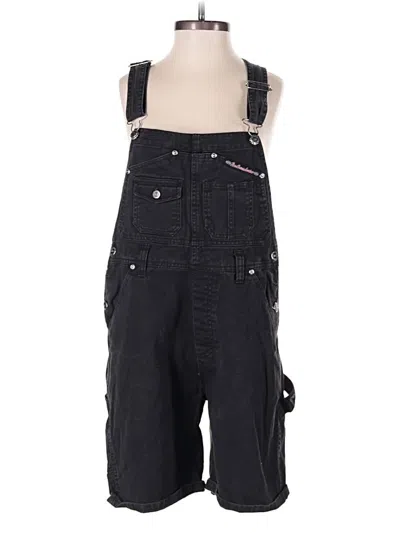 Pre-owned No Boundaries Overall Shorts In Black