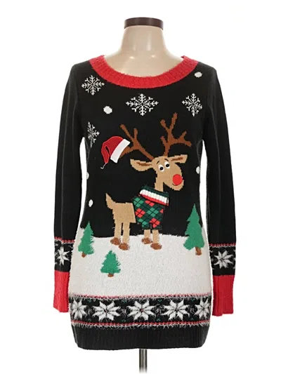 Pre-owned No Boundaries Pullover Sweater In Black