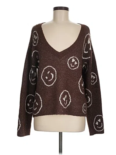 Pre-owned No Boundaries Pullover Sweater In Brown