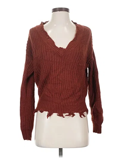 Pre-owned No Boundaries Pullover Sweater In Brown