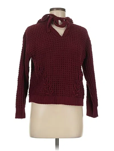 Pre-owned No Boundaries Pullover Sweater In Burgundy