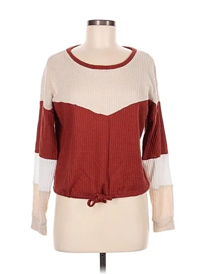 Pre-owned No Boundaries Pullover Sweater In Burgundy