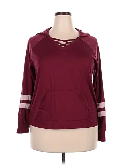 Pre-owned No Boundaries Pullover Sweater In Burgundy