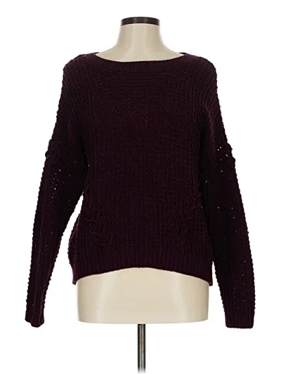 Pre-owned No Boundaries Pullover Sweater In Burgundy