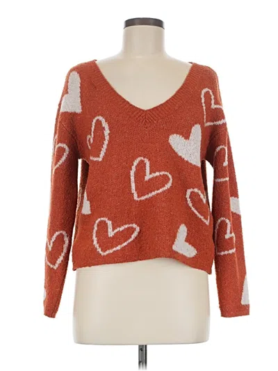 Pre-owned No Boundaries Pullover Sweater In Orange