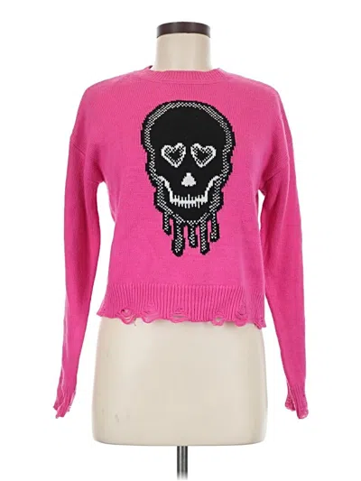 Pre-owned No Boundaries Pullover Sweater In Pink