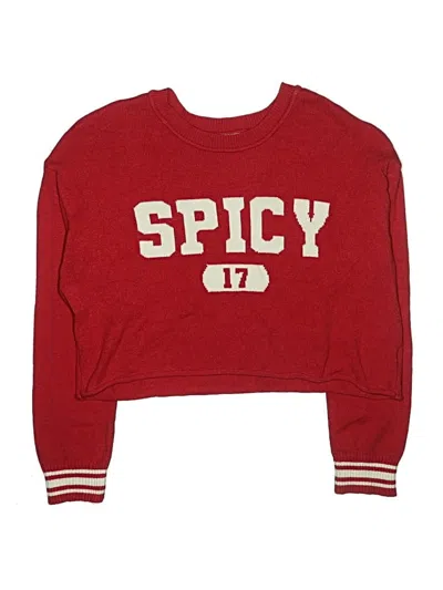 Pre-owned No Boundaries Kids' Pullover Sweater In Red