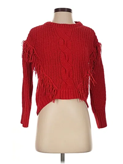 Pre-owned No Boundaries Pullover Sweater In Red