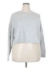 No Boundaries Pullover Sweater In Silver