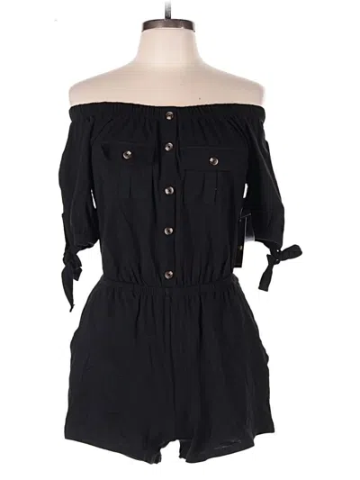 No Boundaries Romper In Black