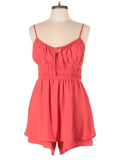 Pre-owned No Boundaries Romper In Red