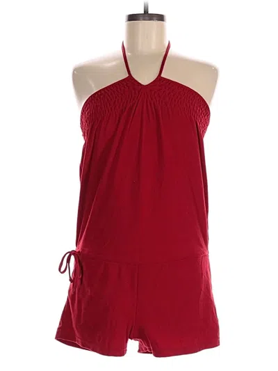 Pre-owned No Boundaries Romper In Red