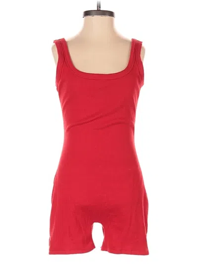 Pre-owned No Boundaries Romper In Red