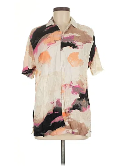 Pre-owned No Boundaries Short Sleeve Button Down Shirt In White