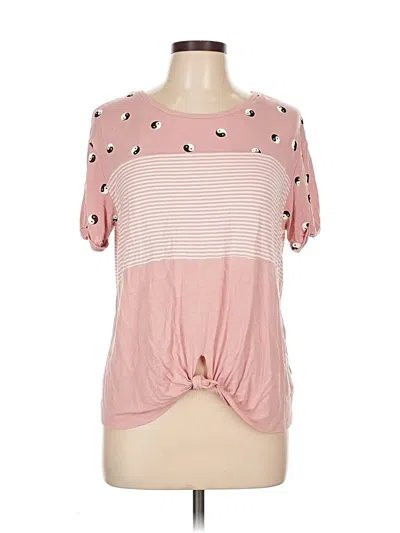 Pre-owned No Boundaries Short Sleeve T-shirt In Pink