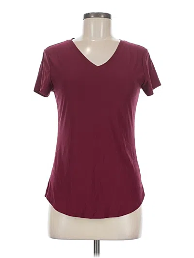 Pre-owned No Boundaries Short Sleeve T-shirt In Burgundy