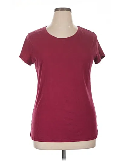 Pre-owned No Boundaries Short Sleeve T-shirt In Burgundy