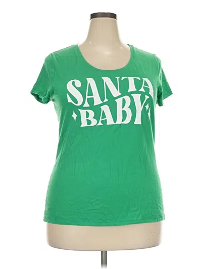 Pre-owned No Boundaries Short Sleeve T-shirt In Green