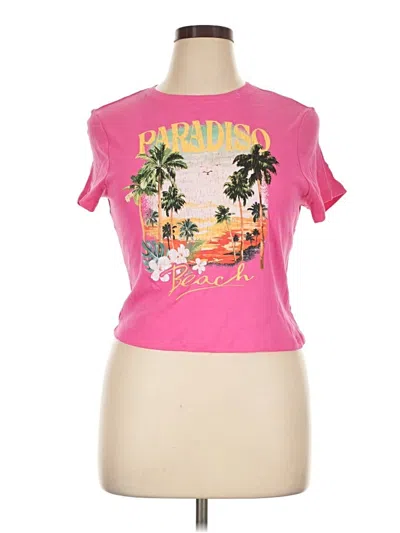 Pre-owned No Boundaries Short Sleeve T-shirt In Pink