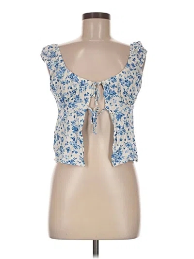 Pre-owned No Boundaries Sleeveless Blouse In Blue