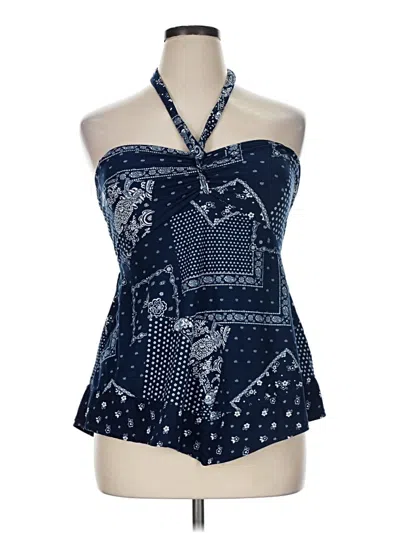 Pre-owned No Boundaries Sleeveless Blouse In Blue