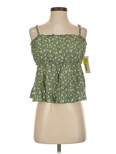 Pre-owned No Boundaries Sleeveless Blouse In Green