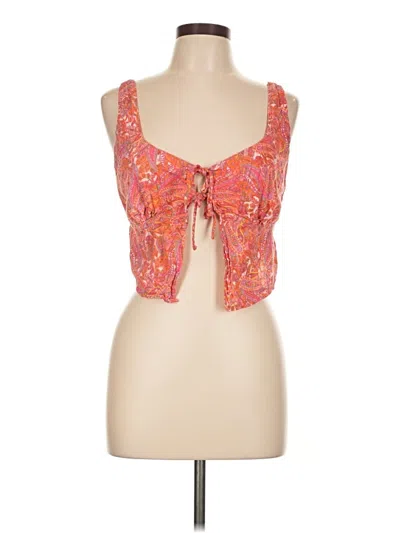 Pre-owned No Boundaries Sleeveless Blouse In Orange