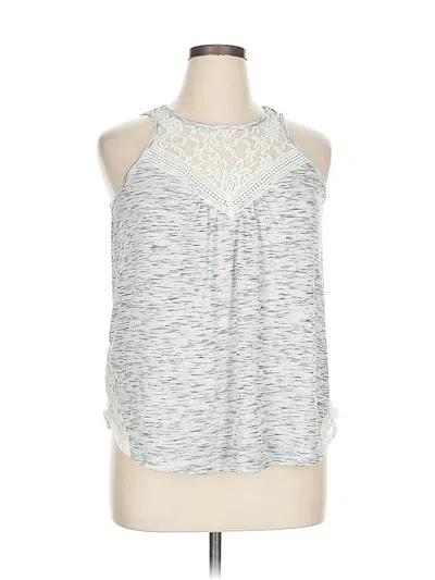 Pre-owned No Boundaries Sleeveless Blouse In Silver