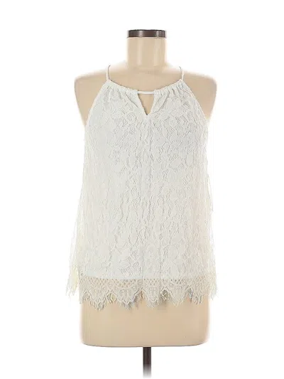 Pre-owned No Boundaries Sleeveless Blouse In White