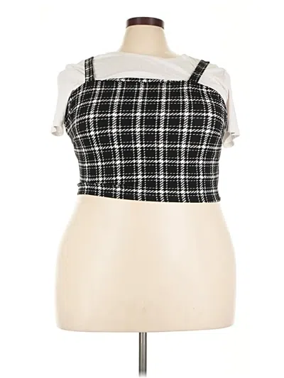 Pre-owned No Boundaries Sleeveless Top Black Square Neckline Tops