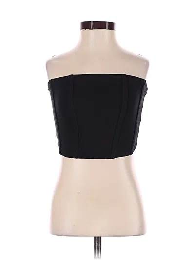 Pre-owned No Boundaries Sleeveless Top Black Strapless Neckline Tops