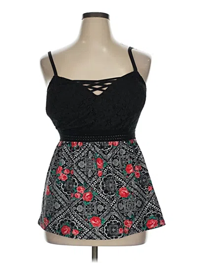 Pre-owned No Boundaries Sleeveless Top Black Sweetheart Neckline Tops