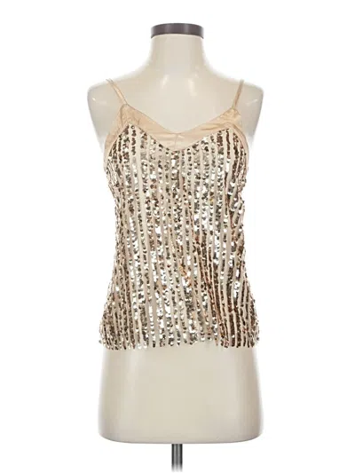 Pre-owned No Boundaries Sleeveless Top Gold Halter Neckline Tops