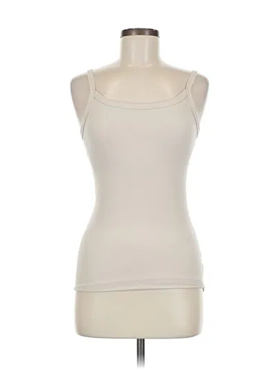 Pre-owned No Boundaries Sleeveless Top Ivory Scoop Neck Tops In White