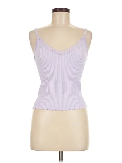 No Boundaries Sleeveless Top Purple Sweetheart Neckline Tops