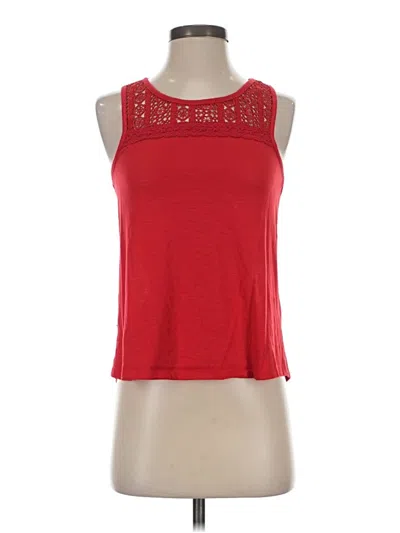 Pre-owned No Boundaries Sleeveless Top Red Halter Neckline Tops