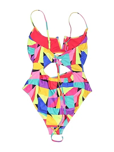 Pre-owned No Boundaries Sleeveless Top Yellow Halter Neckline Tops