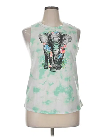 Pre-owned No Boundaries Sleeveless T-shirt In Green