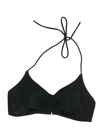 Pre-owned No Boundaries Swimsuit Top Black Solid Pattern Swimwear