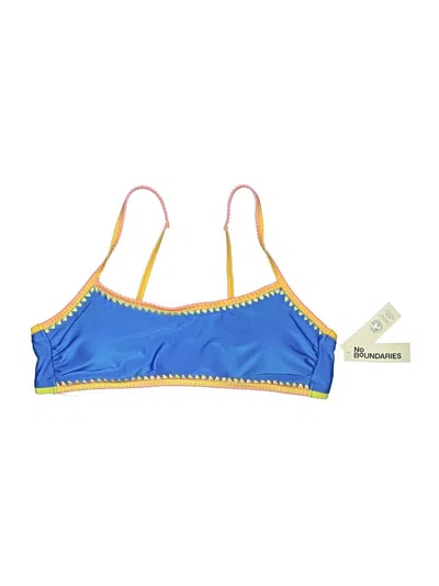 Pre-owned No Boundaries Swimsuit Top Blue Swimwear