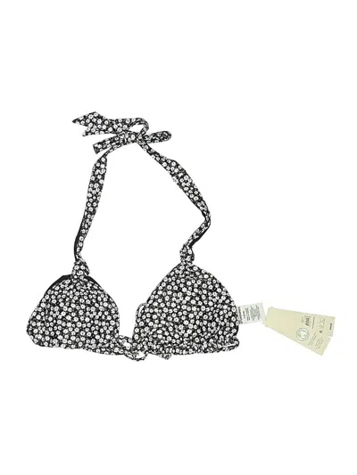 Pre-owned No Boundaries Swimsuit Top Gray Animal Print Pattern Swimwear