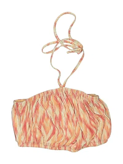 Pre-owned No Boundaries Swimsuit Top Orange Swimwear
