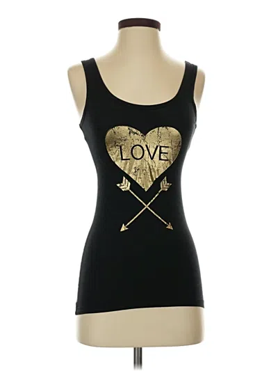 Pre-owned No Boundaries Tank Top Black Sweetheart Neckline Tops