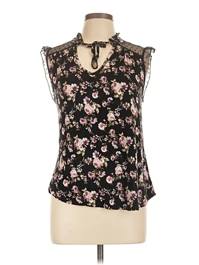 Pre-owned No Boundaries Tank Top Black Tie Neck Tops