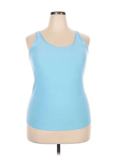 Pre-owned No Boundaries Tank Top Blue Halter Neckline Tops