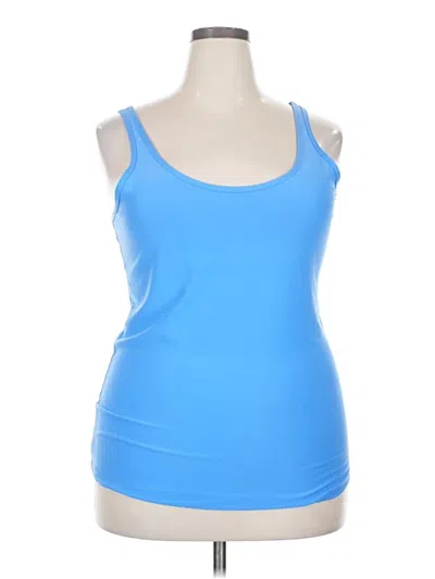 Pre-owned No Boundaries Tank Top Blue Strapless Neckline Tops