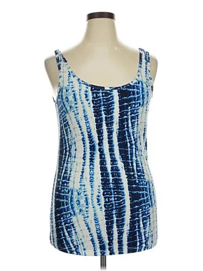 Pre-owned No Boundaries Tank Top Blue Strapless Neckline Tops