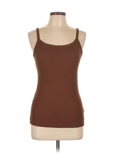 Pre-owned No Boundaries Tank Top Brown Strapless Neckline Tops