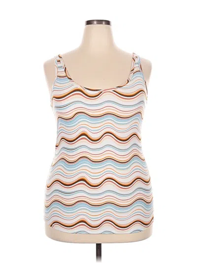 Pre-owned No Boundaries Tank Top Brown Strapless Neckline Tops