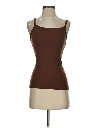 Pre-owned No Boundaries Tank Top Brown Strapless Neckline Tops